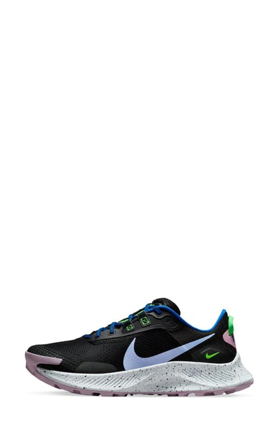 Shop Nike Pegasus Trail 3 Trail Running Shoe In Black/ Light Marine/ Pink