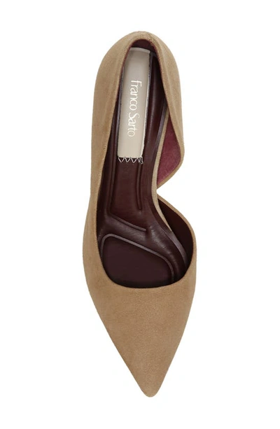 Shop Franco Sarto Tana Half D'orsay Pump In Taupe