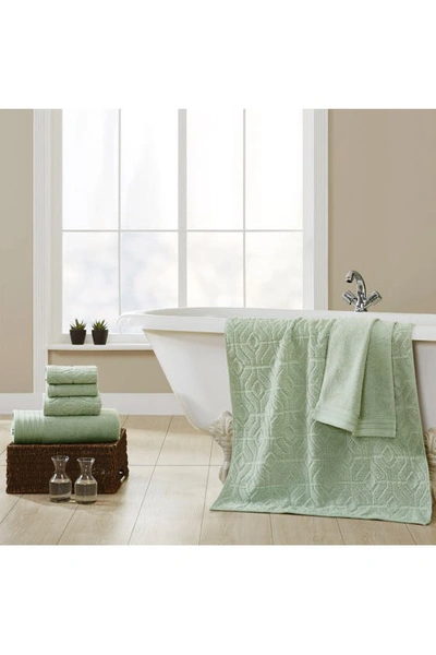 Modern Threads Soft Rib Quick Dry 6-piece Towel Set In Seafoam Green