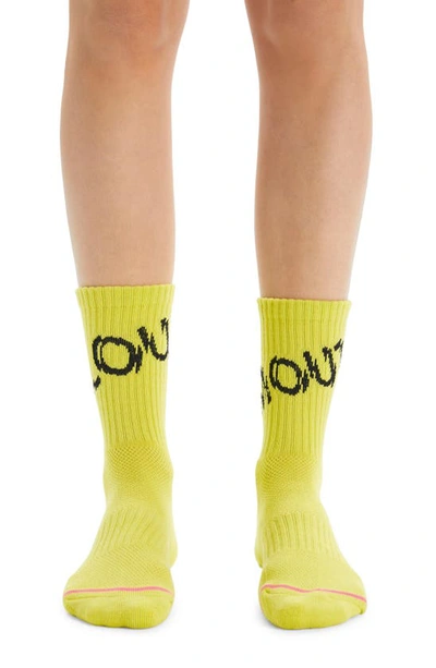 Shop Mother Baby Steps Crew Socks In Loud Mouth