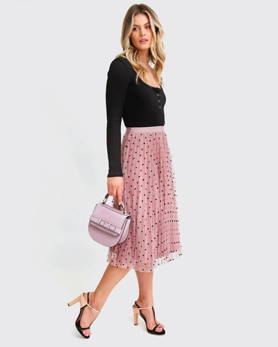 Shop Belle & Bloom Mixed Feeling Reversible Skirt - Pink