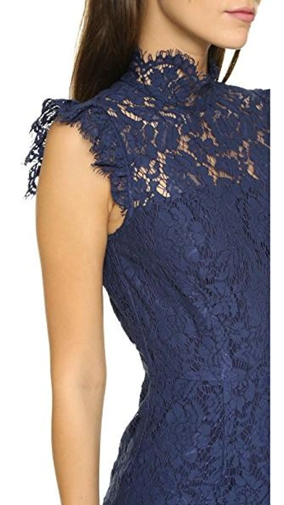 Shop One By Aijek One By Into The Night Dress In Navy