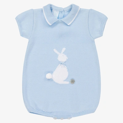 Shop Artesania Granlei Baby Boys Blue Knitted Bunny Shortie