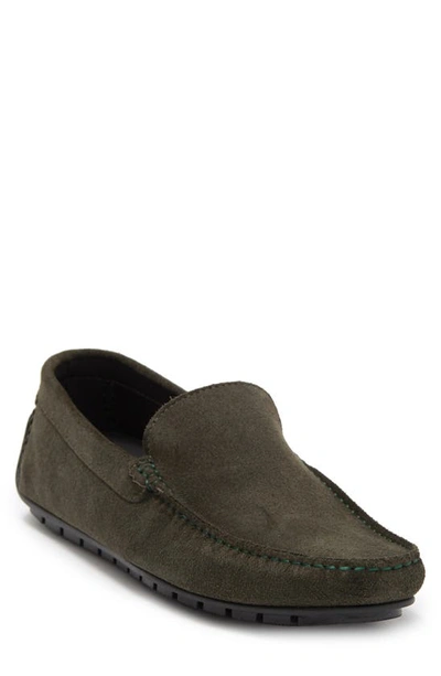 Shop Bruno Magli Xenia Driver Loafer In Military Green Suede