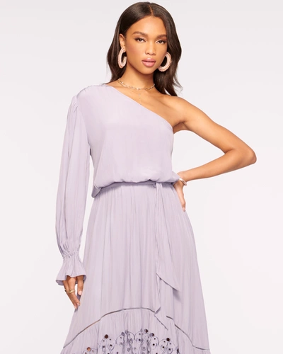 Shop Ramy Brook Adesola One Shoulder Maxi Dress In Lavender Lust