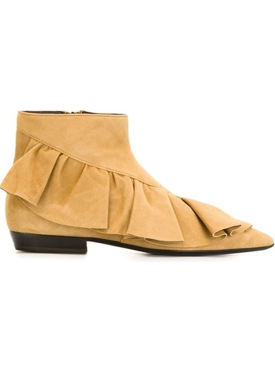 Shop Jw Anderson Ruffle Ankle Boots