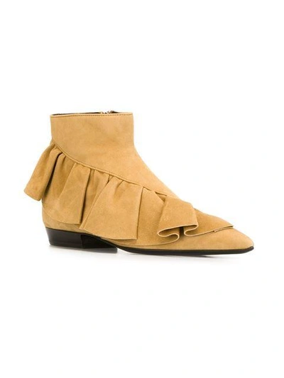Shop Jw Anderson Ruffle Ankle Boots