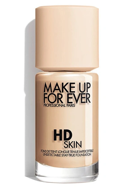 Shop Make Up For Ever Hd Skin Waterproof Natural Matte Foundation, 1.01 oz In 1n06