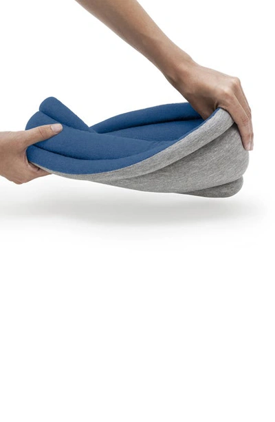 Ostrichpillow ® Light Reversible Travel Pillow In Sleepy Blue