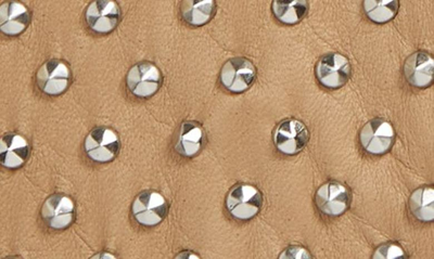 Shop Seymoure Kelly Studded Leather Gloves In Nude