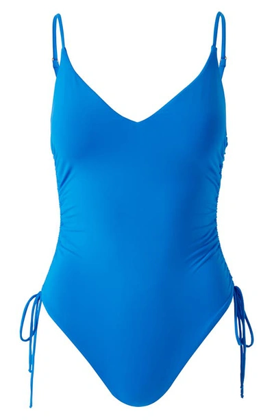 Shop Melissa Odabash Havana One-piece Swimsuit In Cobalt