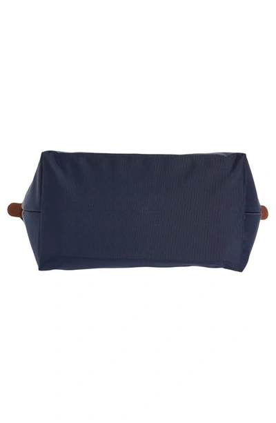 Longchamp Le Pliage Original Medium Canvas Short Handle Handbag In Marine
