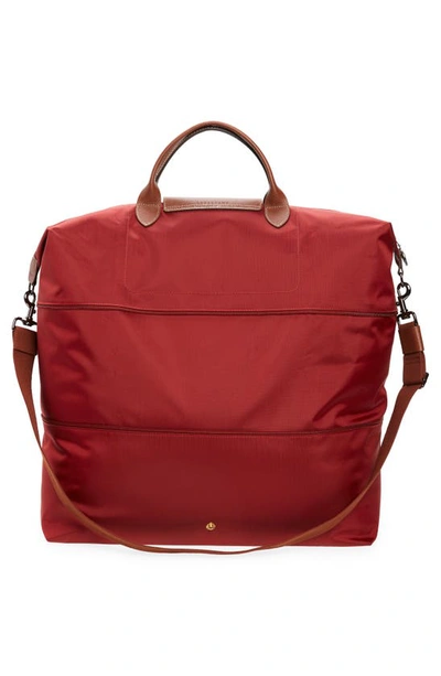 Shop Longchamp 21-inch Expandable Travel Bag In Red