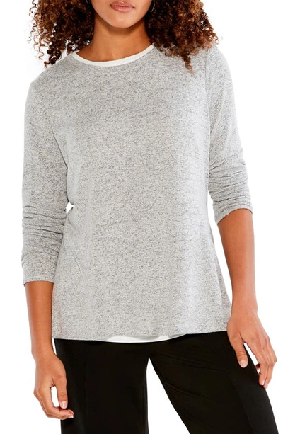 Nic + Zoe Women's Sweet Dreams Heathered Double-layered Tee In