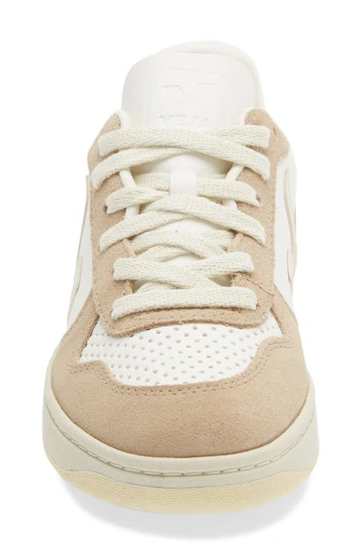 Shop Veja Gender Inclusive V-10 Sneaker In Extra-white Sahara Emeraude