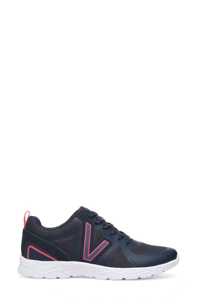 Shop Vionic Miles Ii Sneaker In Navy/ Pink