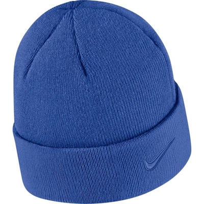 Shop Nike Royal Pitt Panthers Tonal Cuffed Knit Hat