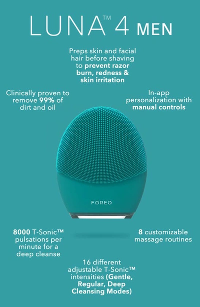 Shop Foreo Luna™ 4 Men 2-in-1 Smart Facial Cleansing & Firming Device