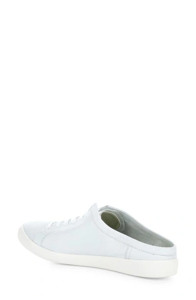Softinos By Fly London Mule Sneaker In White Smooth Leather