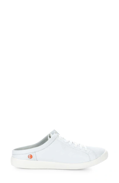 Softinos By Fly London Mule Sneaker In White Smooth Leather