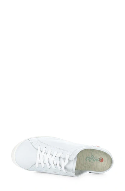 Shop Softinos By Fly London Idle Sneaker In White Smooth Leather