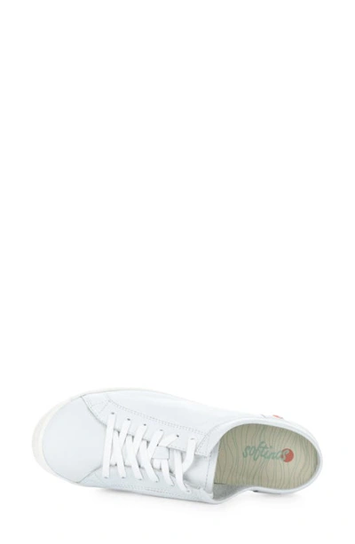 Softinos By Fly London Mule Sneaker In White Smooth Leather