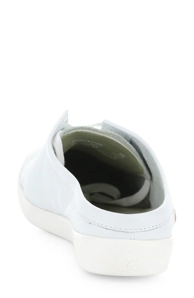 Softinos By Fly London Mule Sneaker In White Smooth Leather
