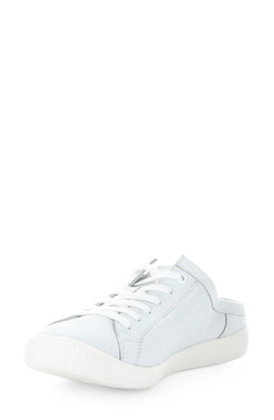 Softinos By Fly London Mule Sneaker In White Smooth Leather