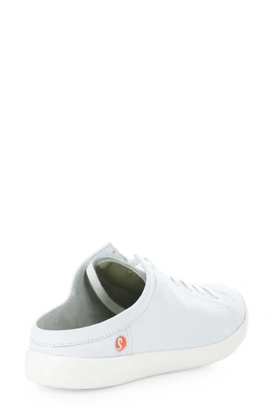 Softinos By Fly London Mule Sneaker In White Smooth Leather