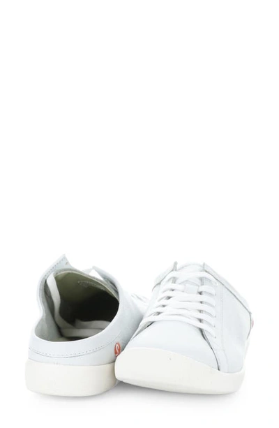 Softinos By Fly London Mule Sneaker In White Smooth Leather