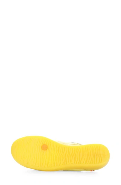 Shop Softinos By Fly London Idle Sneaker In Light Yellow Smooth