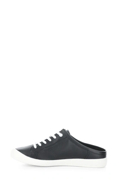 Softinos By Fly London Mule Sneaker In Black Smooth Leather