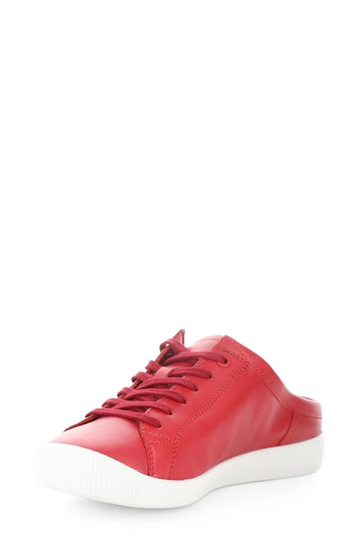 Shop Softinos By Fly London Idle Sneaker In Cherry Red Smooth