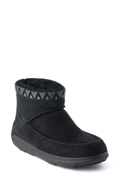 Shop Manitobah Reflections Genuine Shearling Water Resistant Bootie In Black