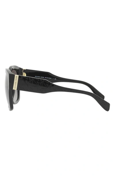 Shop Michael Kors Baja 56mm Gradient Square Sunglasses In Black