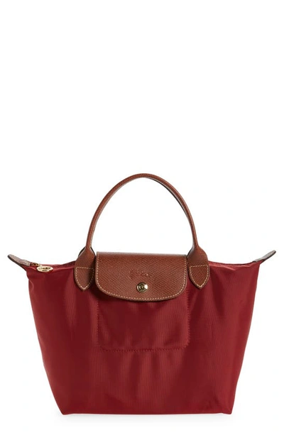 Shop Longchamp 'mini Le Pliage' Handbag In Red