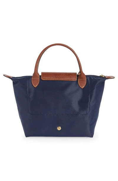 Longchamp Small Le Pliage Top Handle Bag In Marine