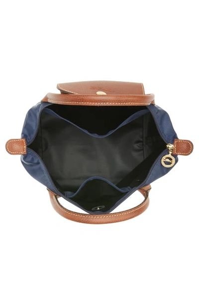 Longchamp Small Le Pliage Top Handle Bag In Marine