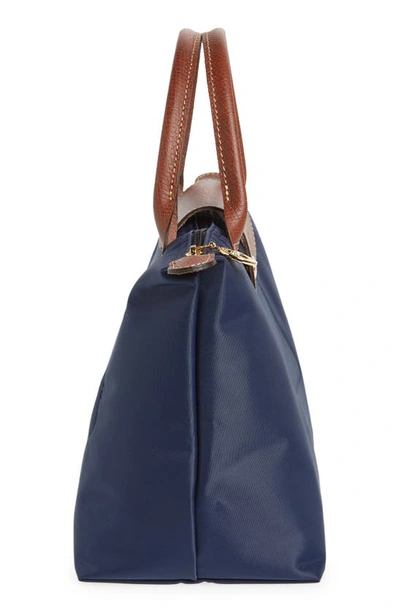 Longchamp Small Le Pliage Top Handle Bag In Marine