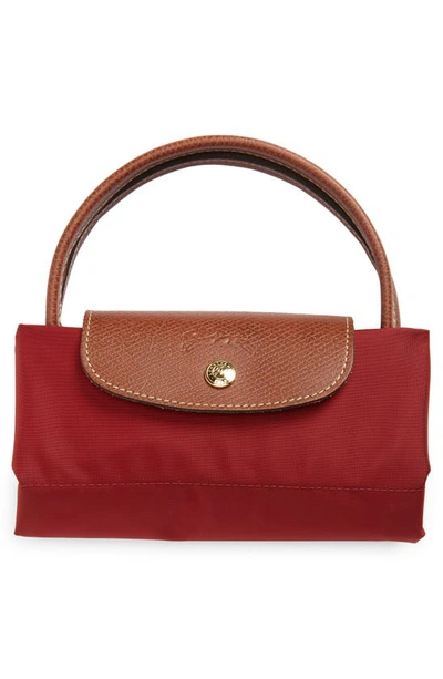 Shop Longchamp 'mini Le Pliage' Handbag In Red