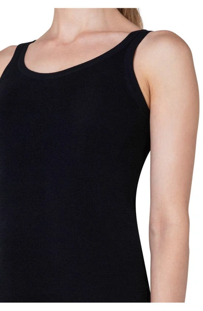 Akris Punto Embellished Scoopneck Knit Tank Top In Black