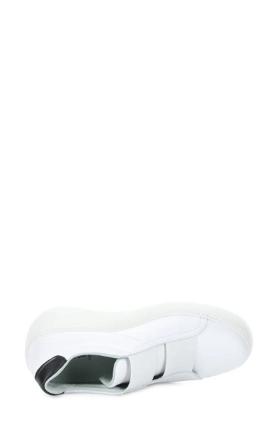 Shop Fly London Dito Platform Wedge Sneaker In 001 White Dublin