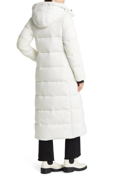 Shop Canada Goose Alliston Water Repellent 750 Fill Power Down Long Hooded Parka In N.star Wh