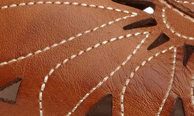 Shop Pikolinos 'jerez' Skimmer Flat In Brandy Leather
