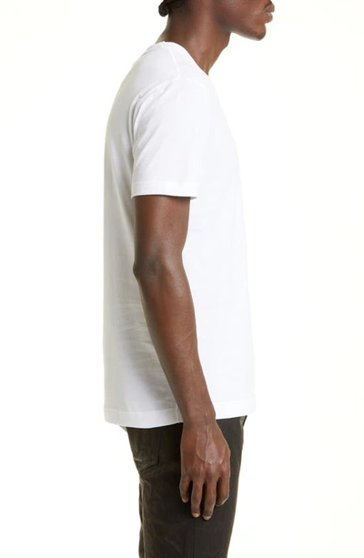 Dolce & Gabbana Logo Plate Crewneck Cotton T-shirt In Opt White