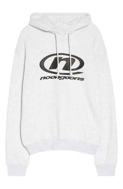 Shop Noon Goons Circle N Oversize Graphic Hoodie In Heather