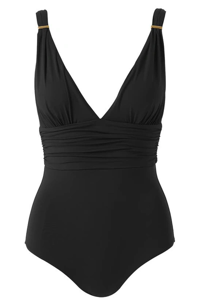 Shop Melissa Odabash Panarea Classic One-piece Swimsuit In Black