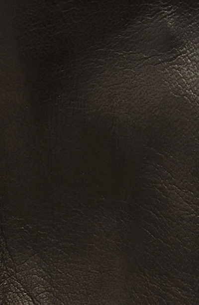 Seymoure Washable Leather Driver Gloves In Black