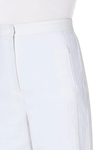 Shop Akris Punto Filia Denim Bermuda Shorts In Cream
