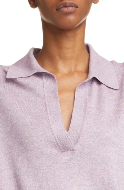 Shop Isabel Marant Giliane Asymmetric Tunic Sweater In Lilac